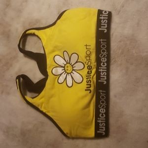 Yellow black Justice size 38 bra